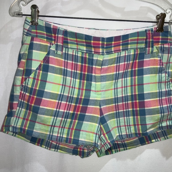 J. Crew plaid shorts Sz 0 - Picture 1 of 7